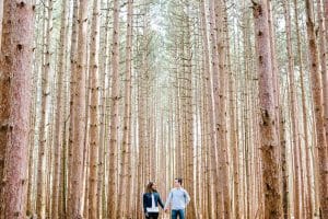 Rosy Mound Natural Area engagement photos.