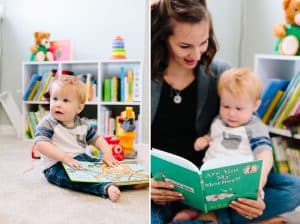 A Grand Rapids lifestyle family session for a one year old.