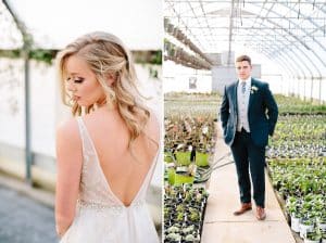 This Greenhouse wedding was photographed in Grand Rapids, MI. The inspiration includes a french bulldog, beautiful blooms, and endless wedding photo inspiration.