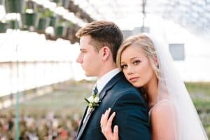 This Greenhouse wedding was photographed in Grand Rapids, MI. The inspiration includes a french bulldog, beautiful blooms, and endless wedding photo inspiration.