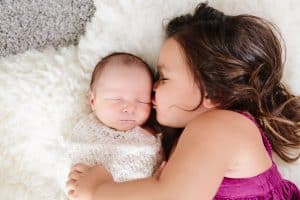 A lifestyle newborn session for a baby boy in Grand Rapids, MI.