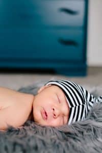 A lifestyle newborn session for a baby boy in Grand Rapids, MI.