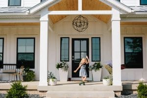 Grand Rapids lifestyle family photography on the farm and in home.