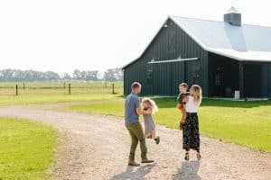 Grand Rapids lifestyle family photography on the farm and in home.