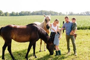 Grand Rapids lifestyle family photography on the farm and in home.