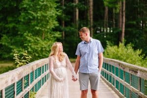 Holland Michigan Maternity photos at Riley trails.