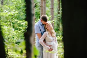 Holland Michigan Maternity photos at Riley trails.