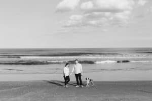 An east coast engagement session on seven mile island in New Jersey.