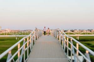 An east coast engagement session on seven mile island in New Jersey.