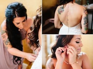 A unique industrial wedding with pineapple decor in downtown Grand Rapids at the Cheney Place.