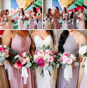 A unique industrial wedding with pineapple decor in downtown Grand Rapids at the Cheney Place.