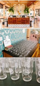 A unique industrial wedding with pineapple decor in downtown Grand Rapids at the Cheney Place.