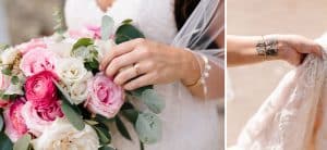 A unique brunch industrial wedding with pineapple decor in downtown Grand Rapids at the Cheney Place.