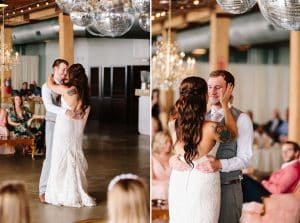 A unique brunch industrial wedding with pineapple decor in downtown Grand Rapids at the Cheney Place.