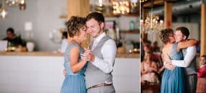 A unique brunch industrial wedding with pineapple decor in downtown Grand Rapids at the Cheney Place.