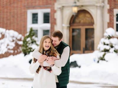 Winter Engagement Photos in Grand Rapids | Shelby + Kyle