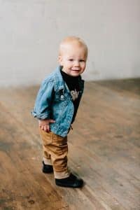 A one year session with some serious toddler fashion.