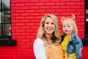 A colorful downtown Grand Rapids maternity session photographed by Mae Photo Co.