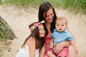 A Holland Michigan beach family photography session.
