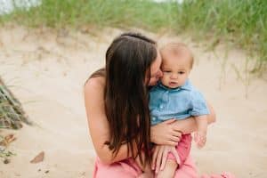 A Holland Michigan beach family photography session.