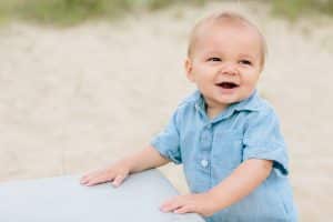 A holland state park beach family photo session by Mae Photo Co.