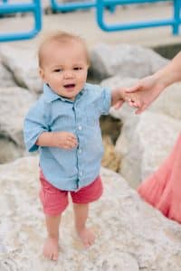 A holland state park beach family photo session by Mae Photo Co.