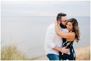 Grand Haven beach engagement photography session