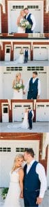 A first look on their wedding day at the Felt Mansion.