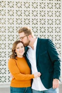 An engagement session in downtown Grand Rapids photographed by Mae Photo Co.