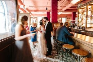 A styled wedding shoot at New Hotel Mertens in Grand Rapids, Michigan by Mae Photo Co.