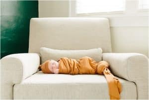 An in home newborn photo session in Grand Rapids, Michigan photographed by Mae Photo Co.