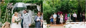 A wedding ceremony at the Blue Dress Barn in Michigan photographed by Mae Photo Co.