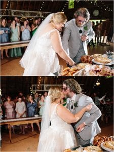 A wedding reception at the Blue Dress Barn in Michigan.