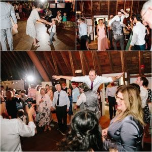 A wedding reception at the Blue Dress Barn in Michigan.