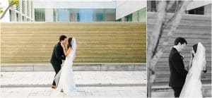 First look wedding photos at the Grand Rapids Art Museum by Mae Photo Co.