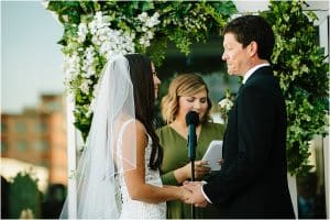 Micro wedding at the downtown Market in Grand Rapids, Michigan.